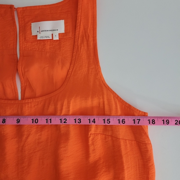 New Anthropologie Michaela Flounce Tiered Sleeveless A Line Midi Shift Dress - Picture 13 of 14